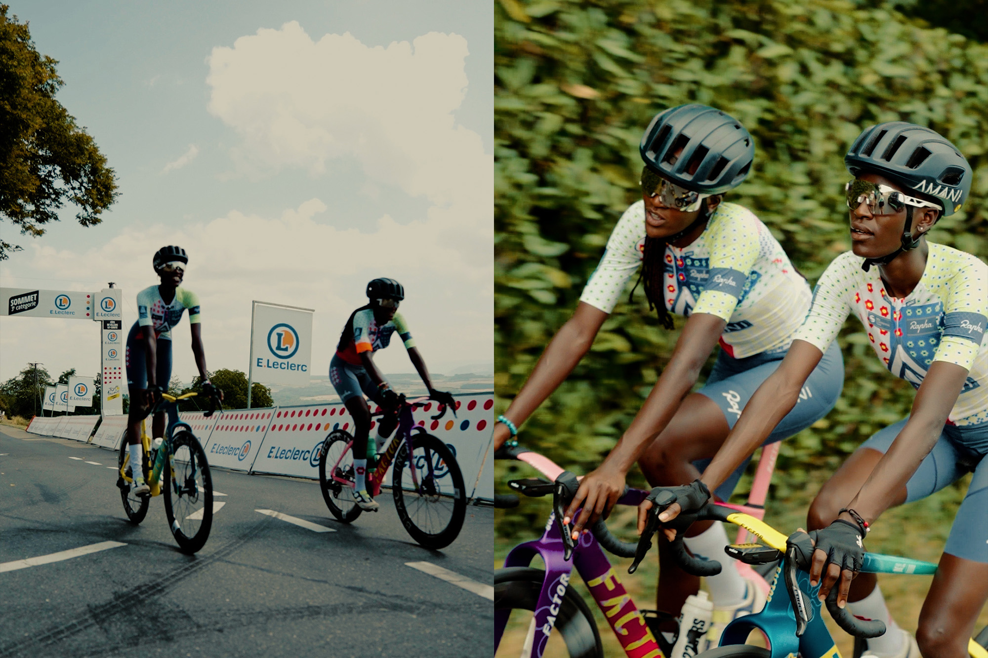 Amani social ride at the Tour de France Femmes