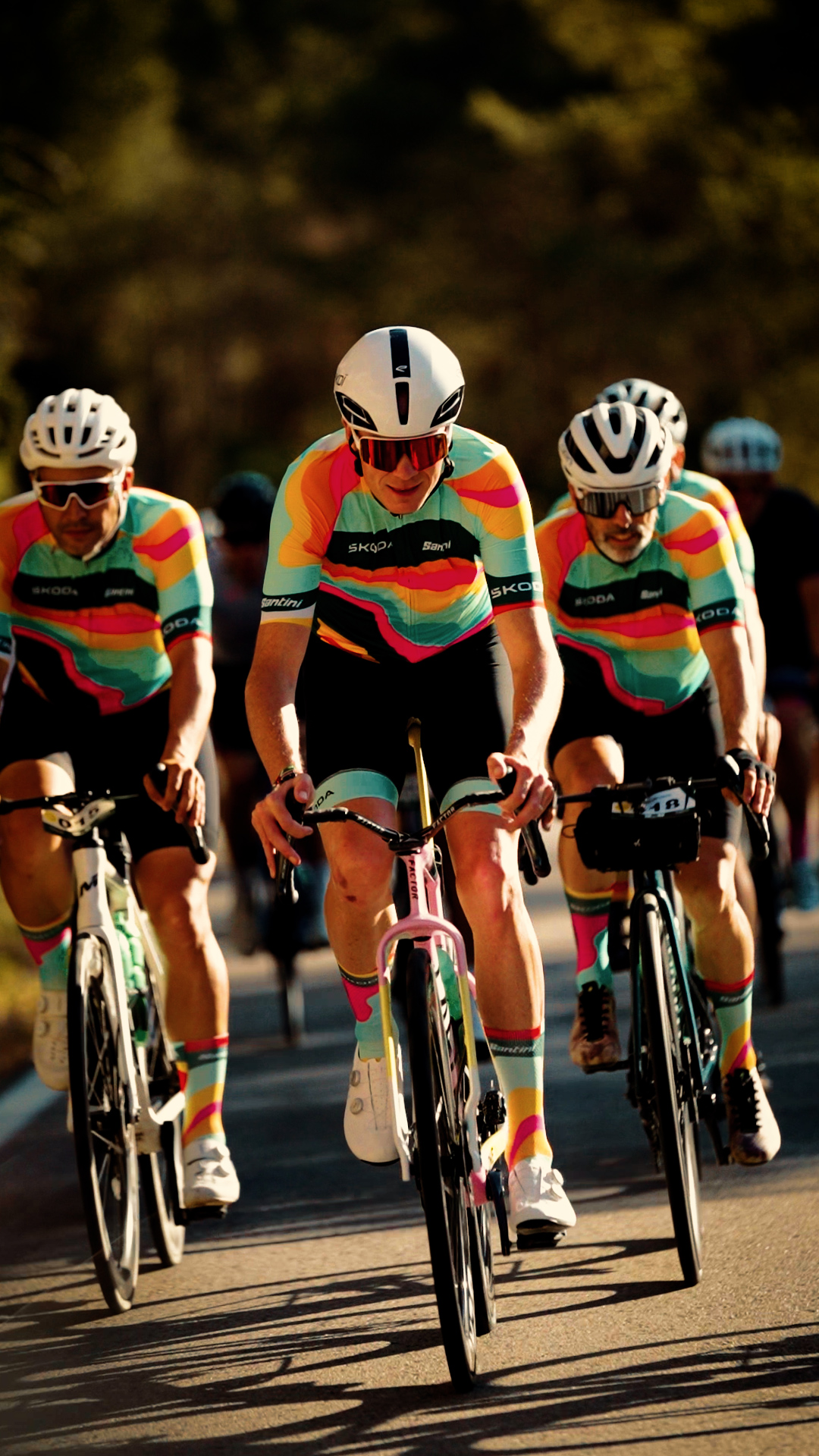 EPIQ Social Ride — Škoda kit riders in Barcelona