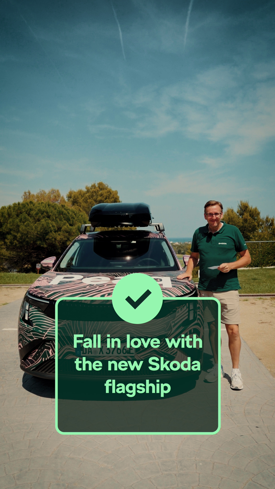 Škoda Peaq — first social assets, Barcelona pre-tour