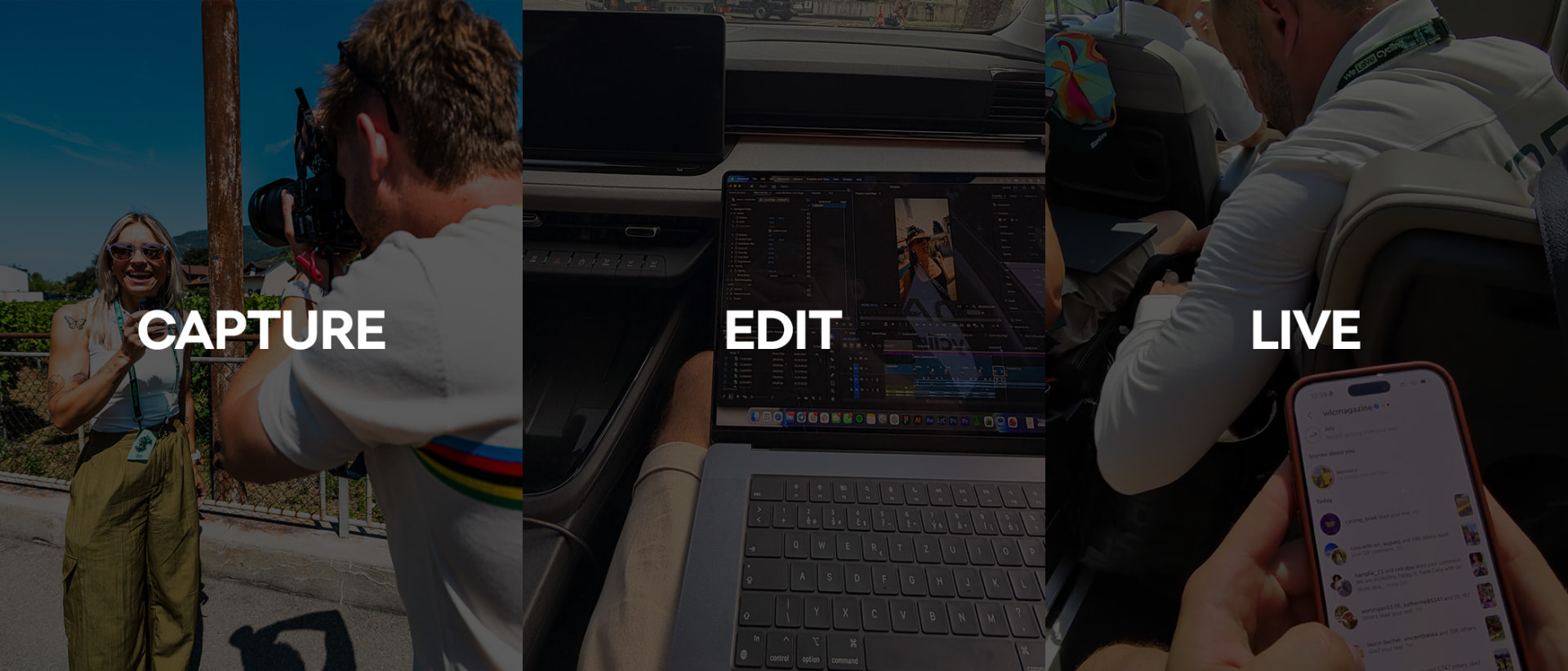 Real-time publishing workflow — Capture, Edit, Live across the Tour de France